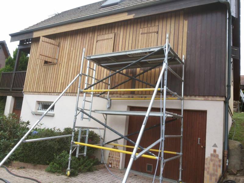 décapage sablage chalet