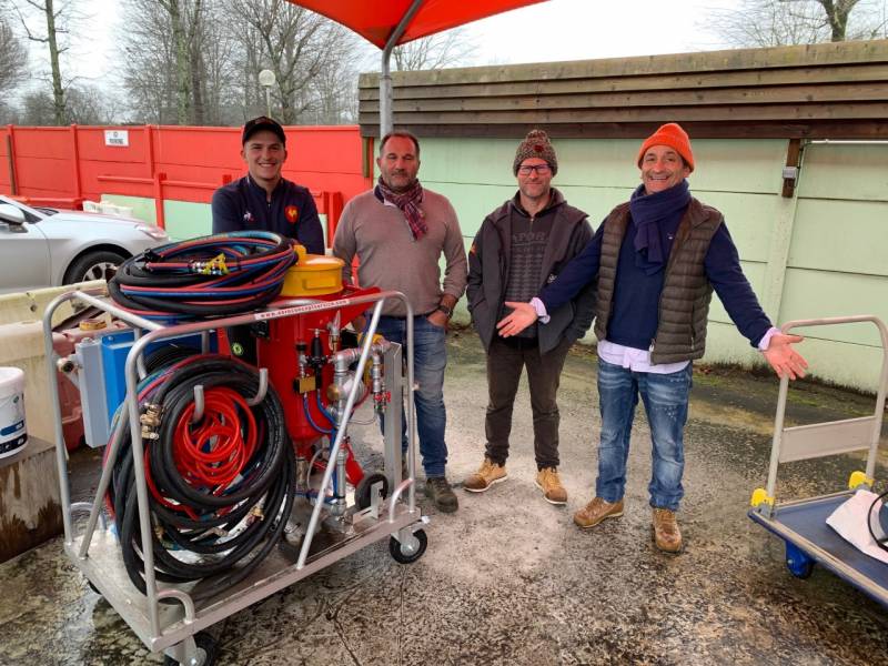 skid aérogommage chanrente