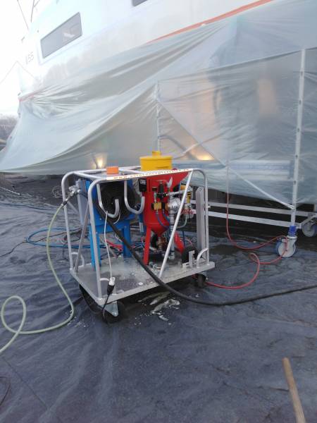 sablage skid aérogommage