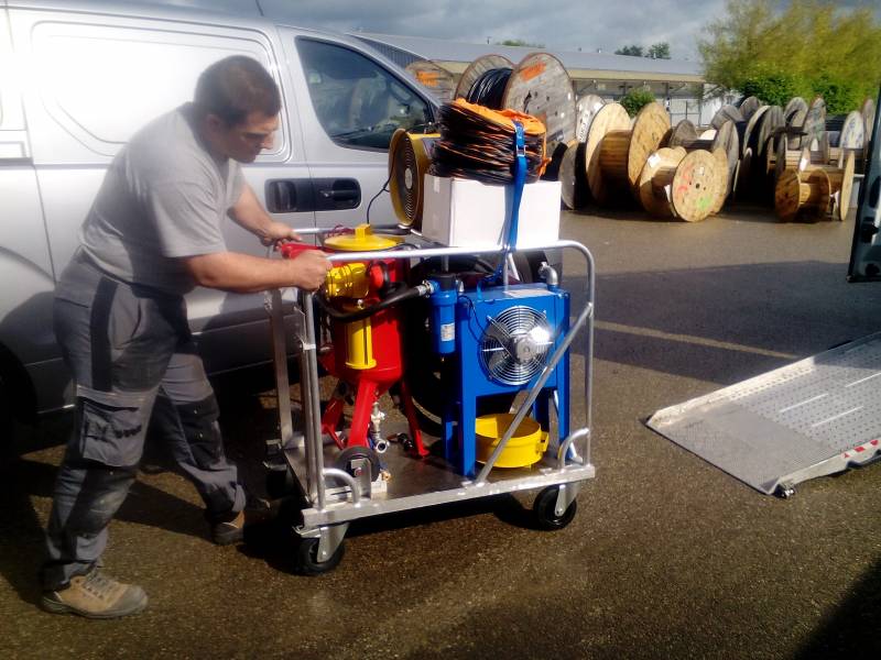 skid aérogommage lyon