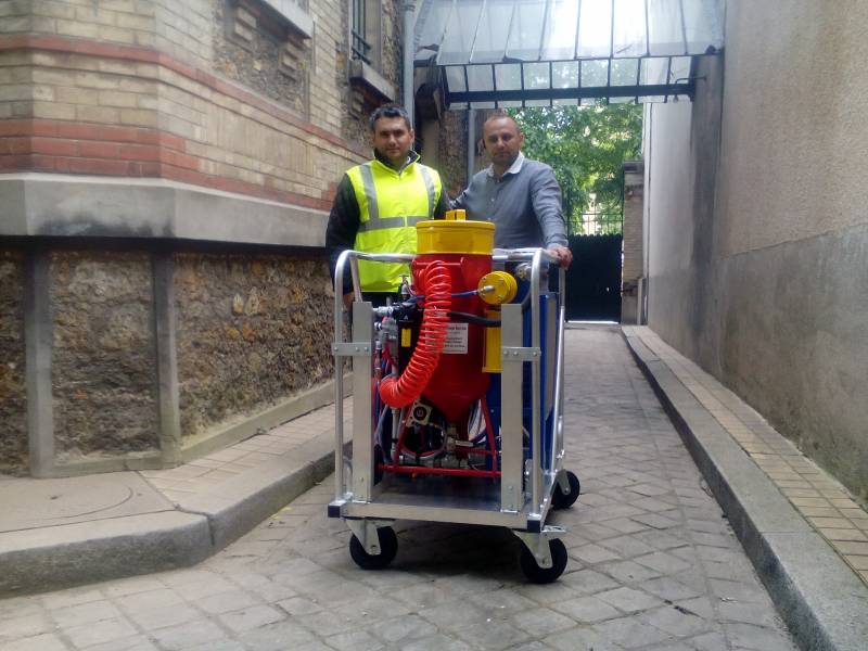 nettoyage façade par hydrogommeuse