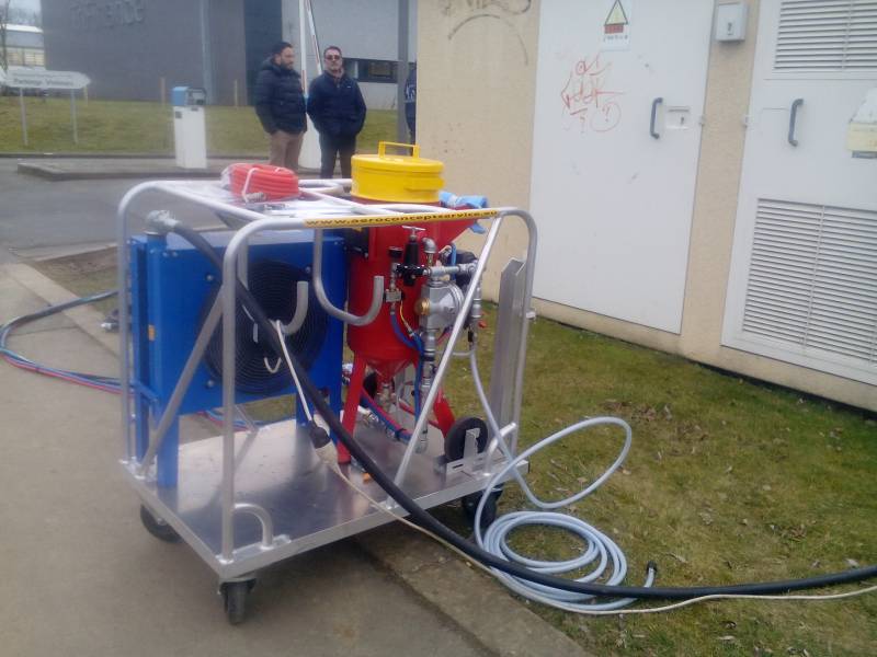 skid aérogommage AMXT 17 - SKID en option Paris