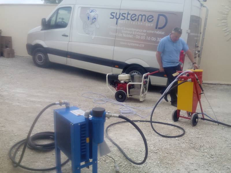 skid aérogommage corse