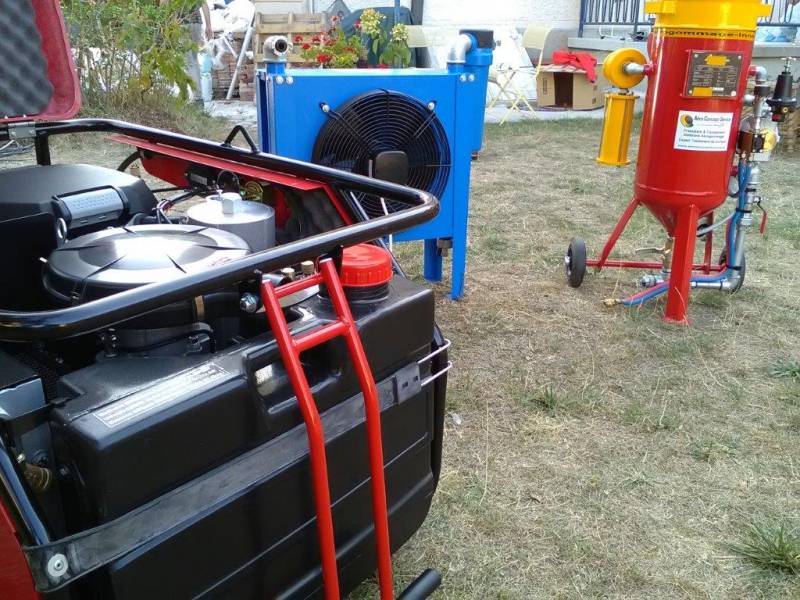 aerogommage aerorefrigerant