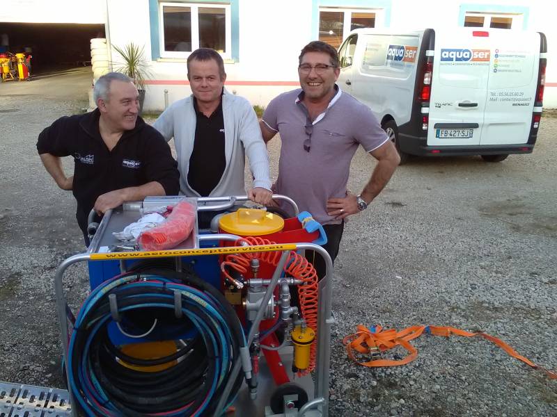 matériel skid hydrogommage 