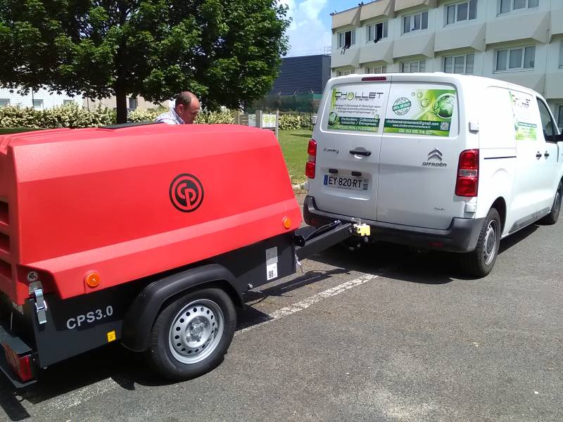 hydrogommeuse compresseur