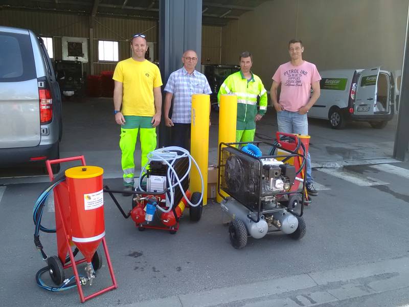 equipement anti graffiti aerogommage