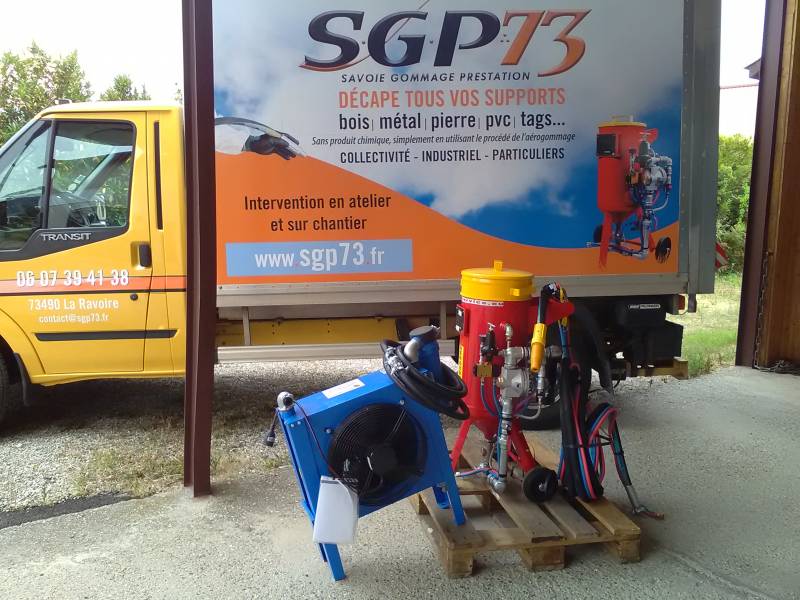 matériel aérogommage lyon