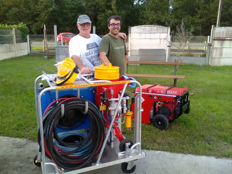 matériel aerogommage hydrogommage