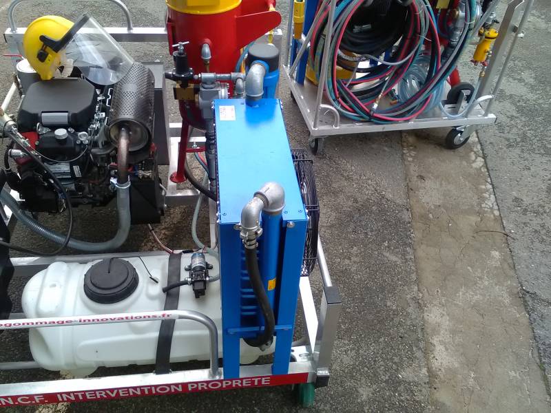 skid hydrogommage motorisé