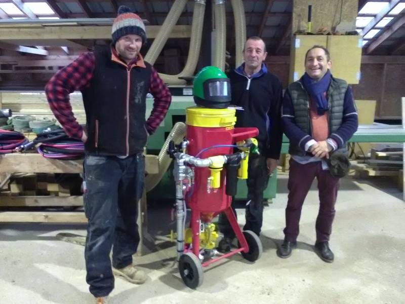 décapage aérogommage bois charpente Annemasse  Annecy JCP CHARPENTE