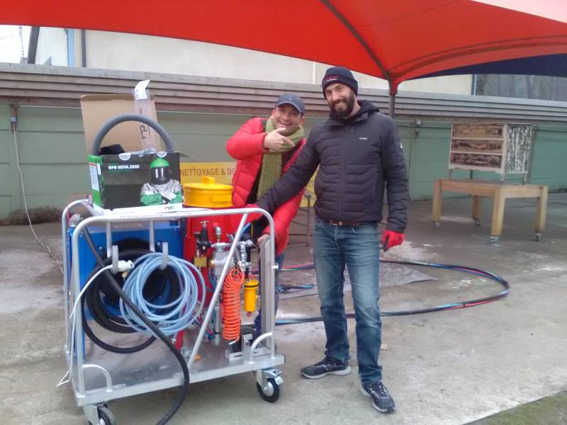 équipement aérogommage