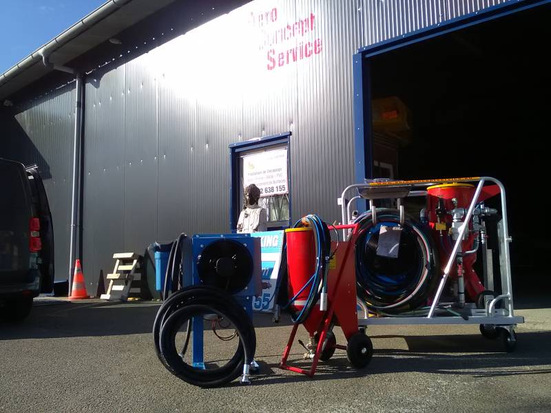 matériel aérogommage