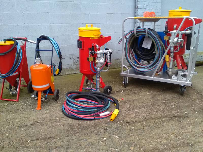 aerogommeuse 35L professionnelle compresseur