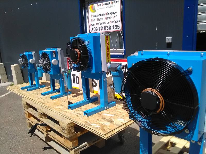 aéroréfrigerant pour aerogommeuse