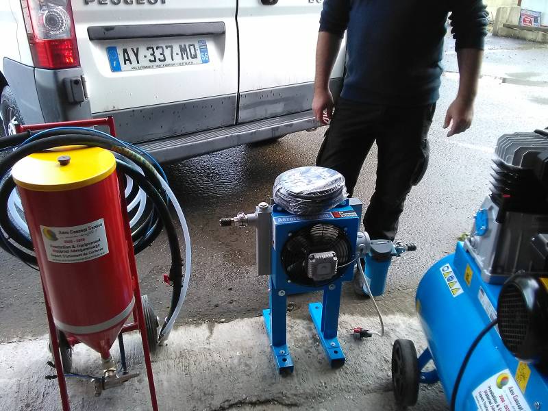 matériel aérogommeuse lyon