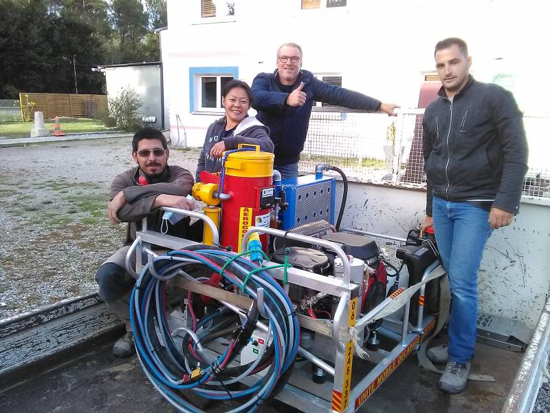 skid hydrogommage en savoie