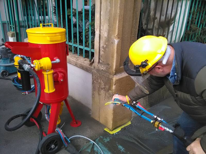 traitement façade pierre Paris aérogommeuse