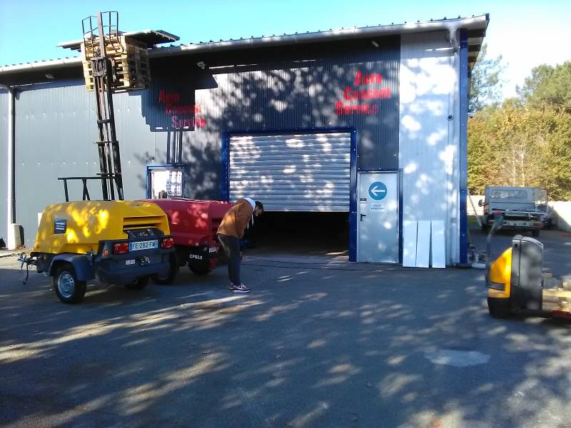 Compresseur chantier tractable  3000- 5000 litres bordeaux poitiers