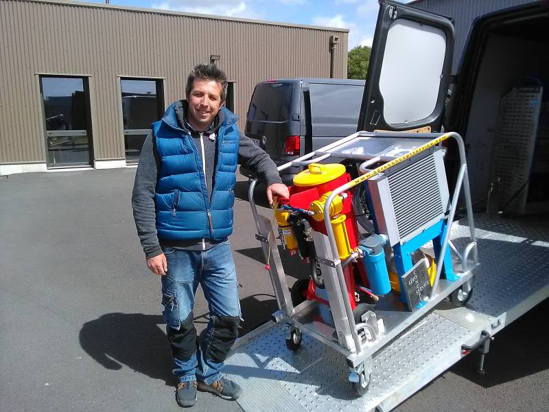 skid aérogommage tours