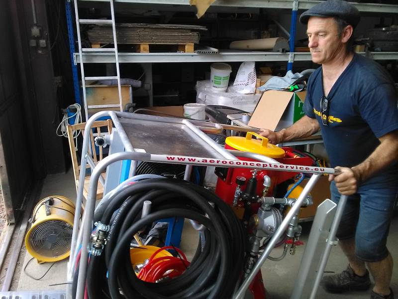 matériel aérogommage 