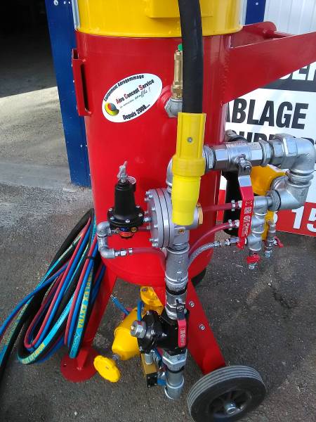 aerogommeuse 35L professionnelle compresseur