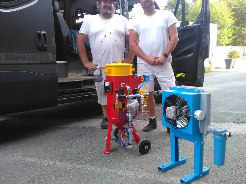 matériel aérogommeuse AMXT 17 - SKID en option Paris