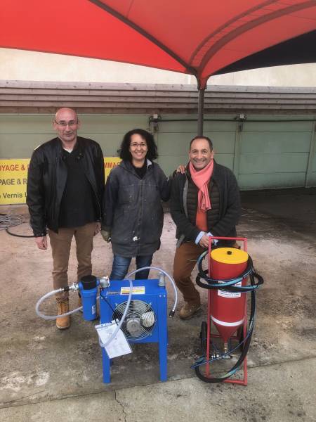 aerogommeuse neuve bois bordeaux