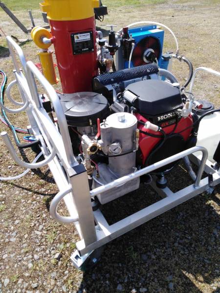 skid aérogommage hydrogommage motorisé